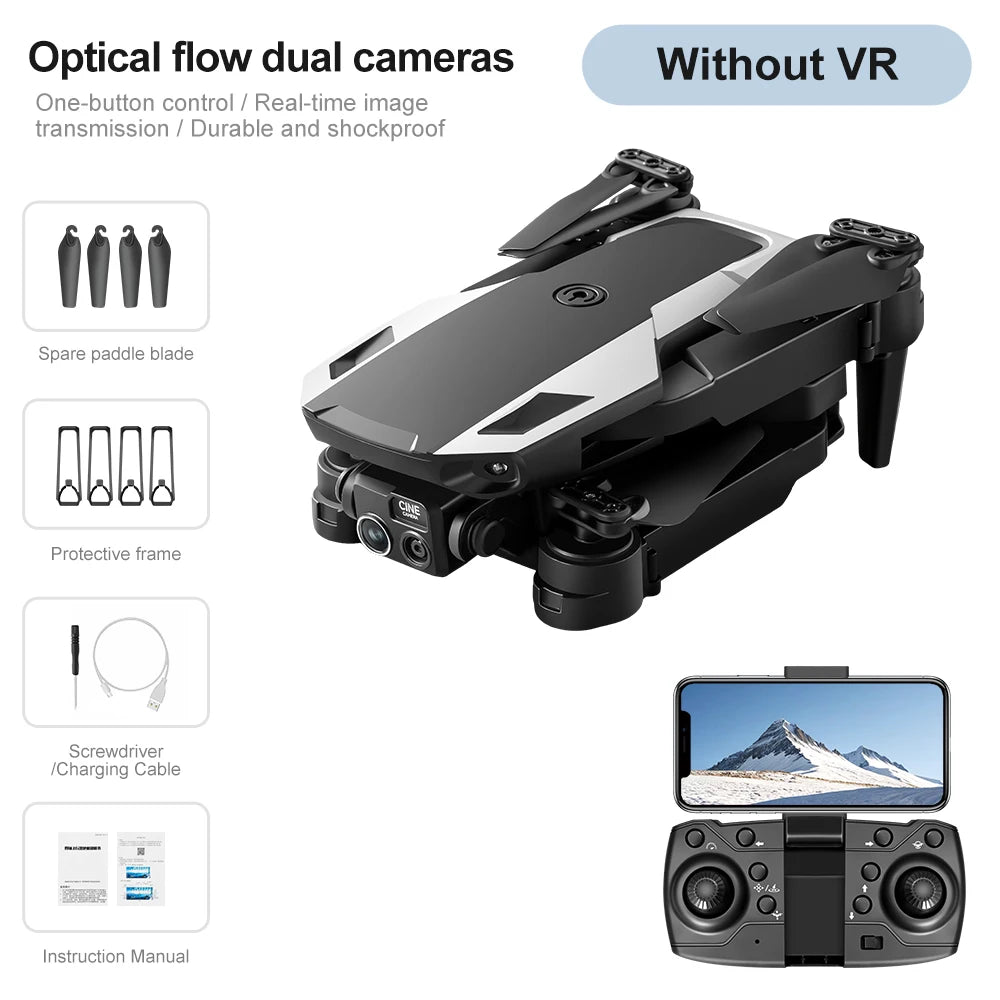درون M1 قابل للطي بكاميرا HD ونظارة VR لتجربة تصوير وطيران ممتعة ومختلفة.