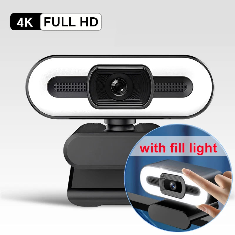 كاميرا ويب 4K للبث المباشر – مع Autofocus وميكروفون