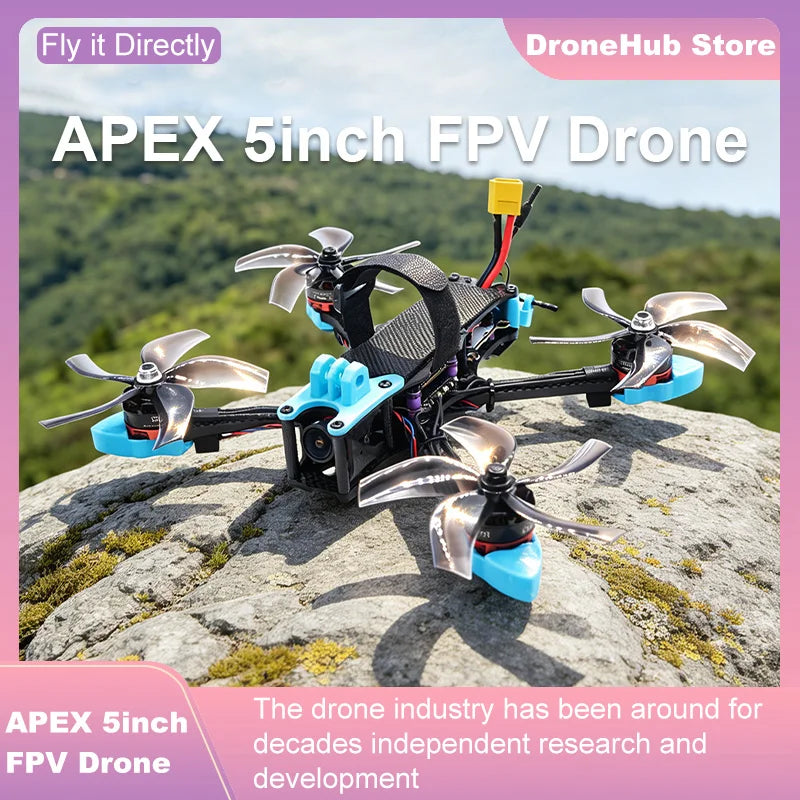APEX 5″ FPV Drone Frame Kit – هيكل درون سباق من ألياف الكربون