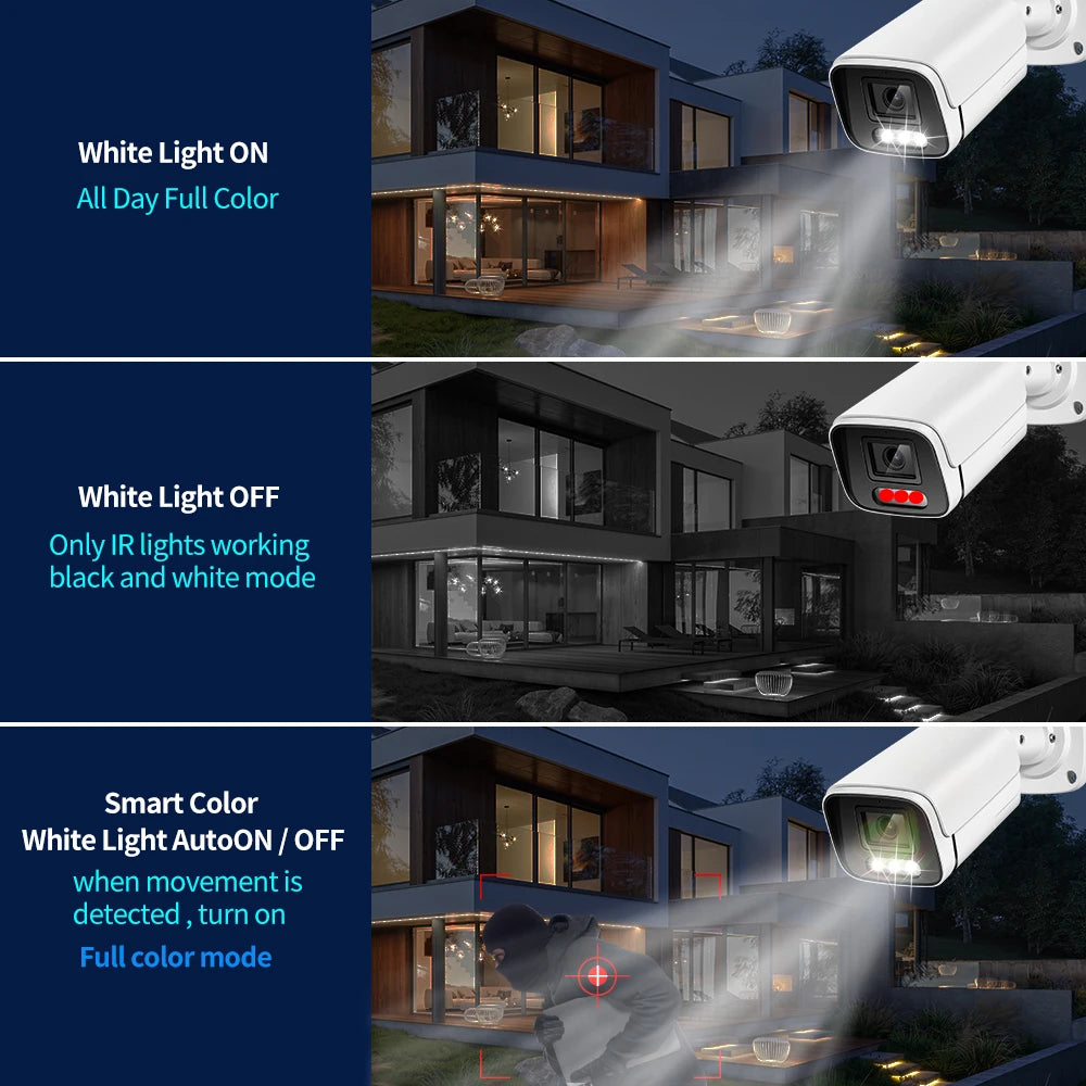 كاميرا مراقبة خارجية IP بدقة 8MP / 4K