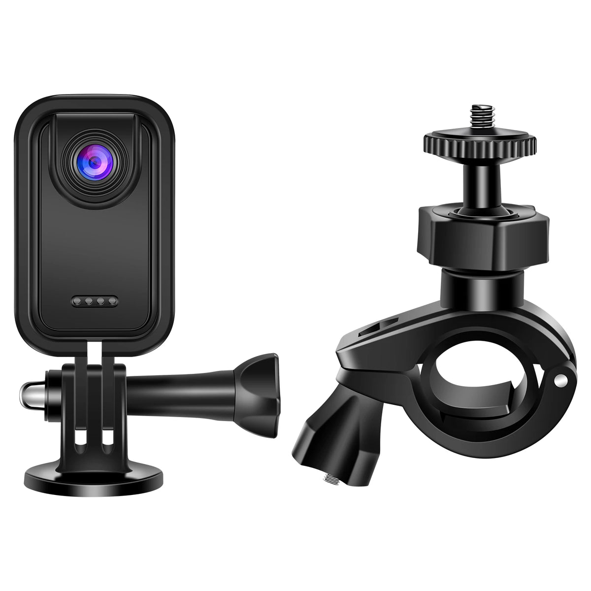 2K Mini Action Camera – كاميرا رياضية محمولة بشاشة قابلة للقلب