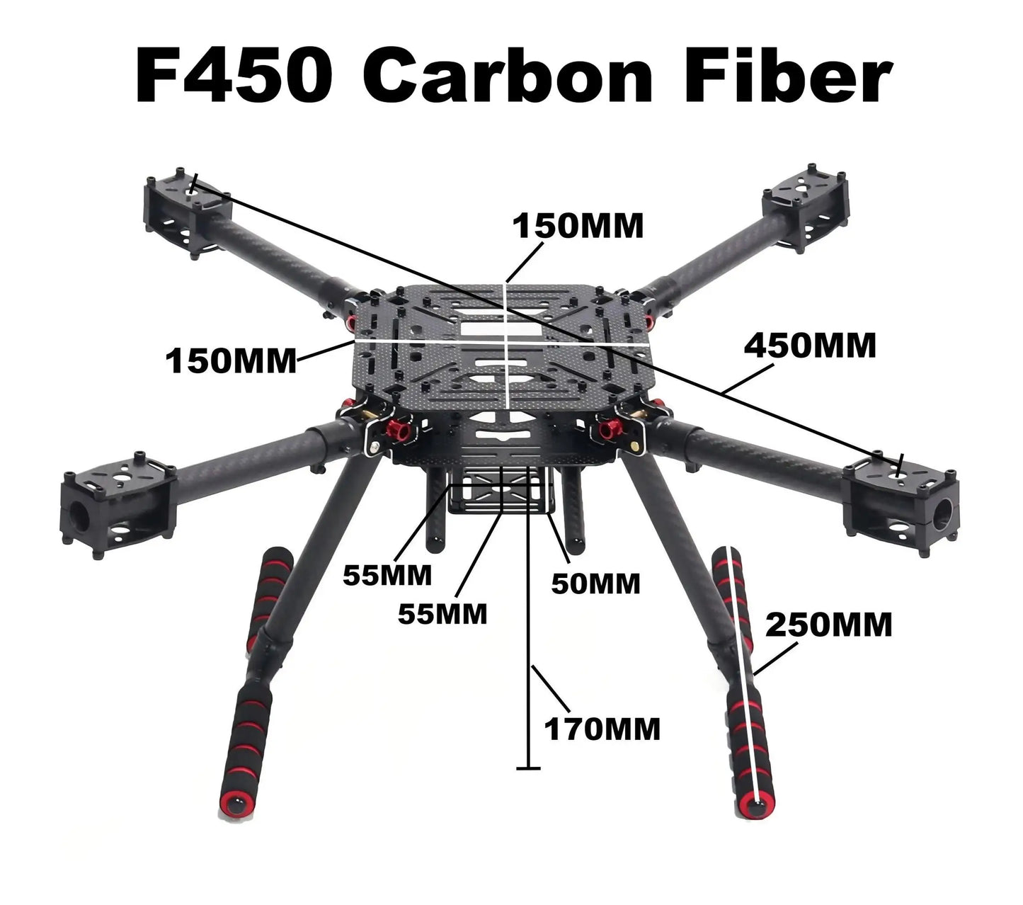 450mm Quadcopter Frame & Motor Kit – طقم هيكل ومحركات درون