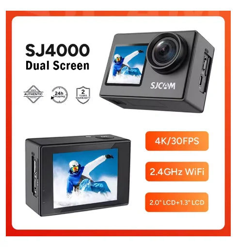 SJCAM SJ4000 Dual-Screen – كاميرا رياضية 4K بشاشتين