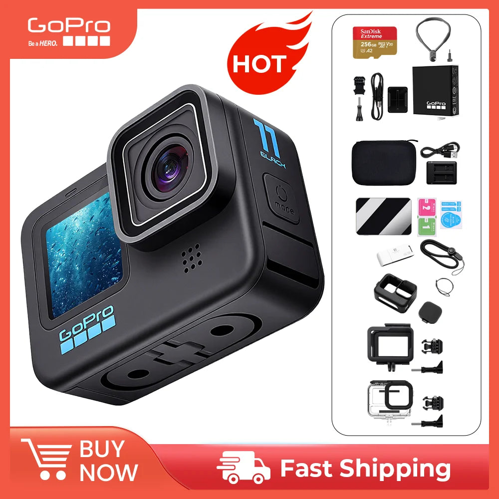 كاميرا GoPro HERO 11 Black – كاميرا رياضية احترافية