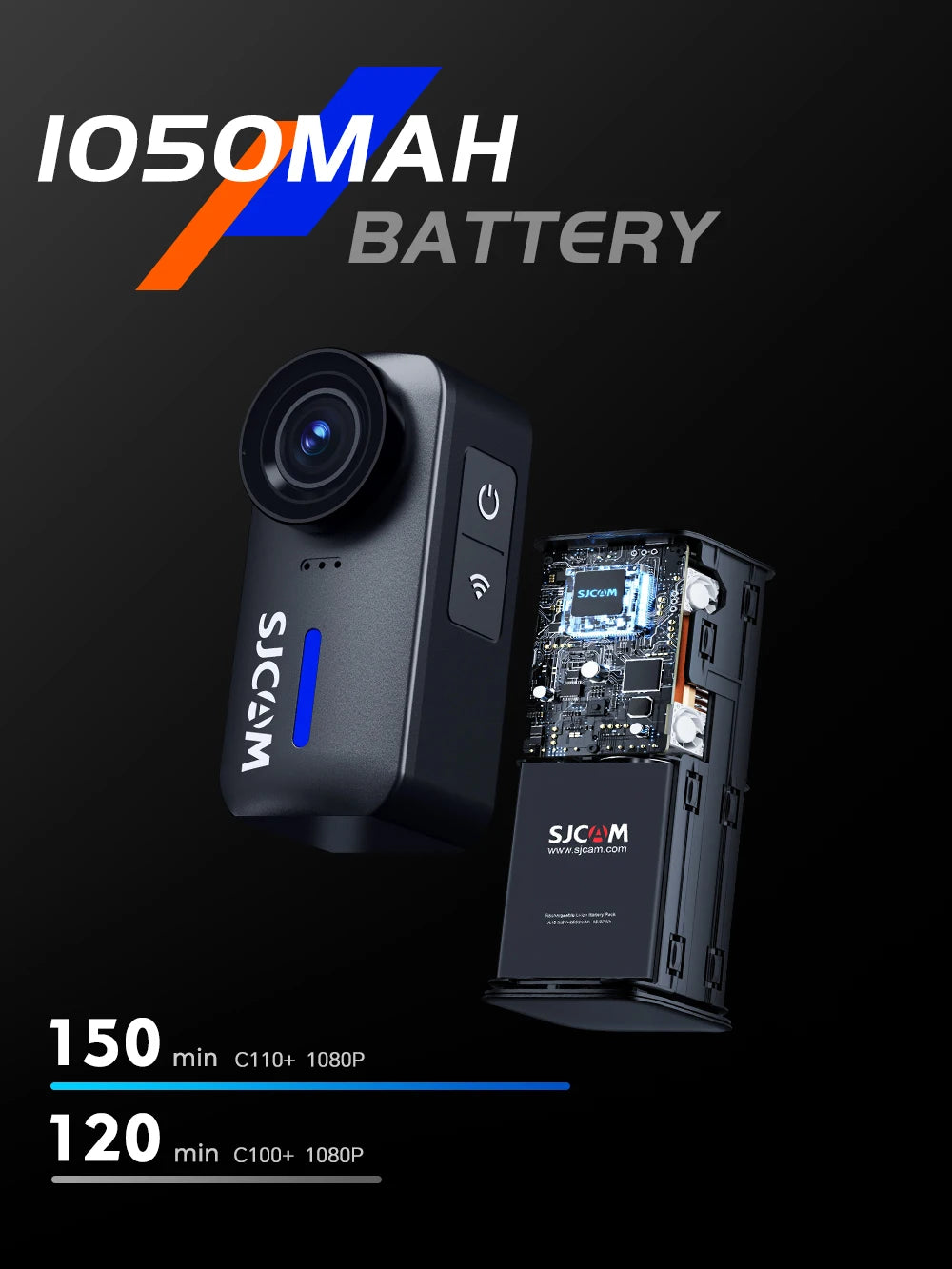 SJCAM C110 – كاميرا رياضية مقاومة للماء 4K