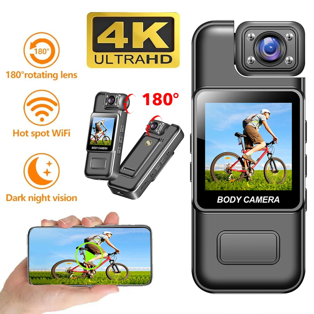 كاميرا Mini Wi-Fi 4K/2K/1080P – كاميرا جسم محمولة