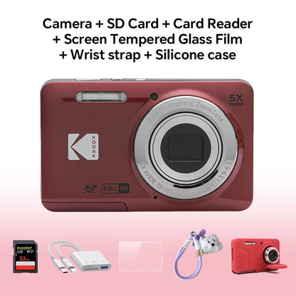 KODAK PIXPRO FZ55-RD – كاميرا رقمية 16MP