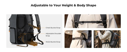 حقيبة كاميرا K&F Concept 25L Pro – احترافية ومقاومة للماء