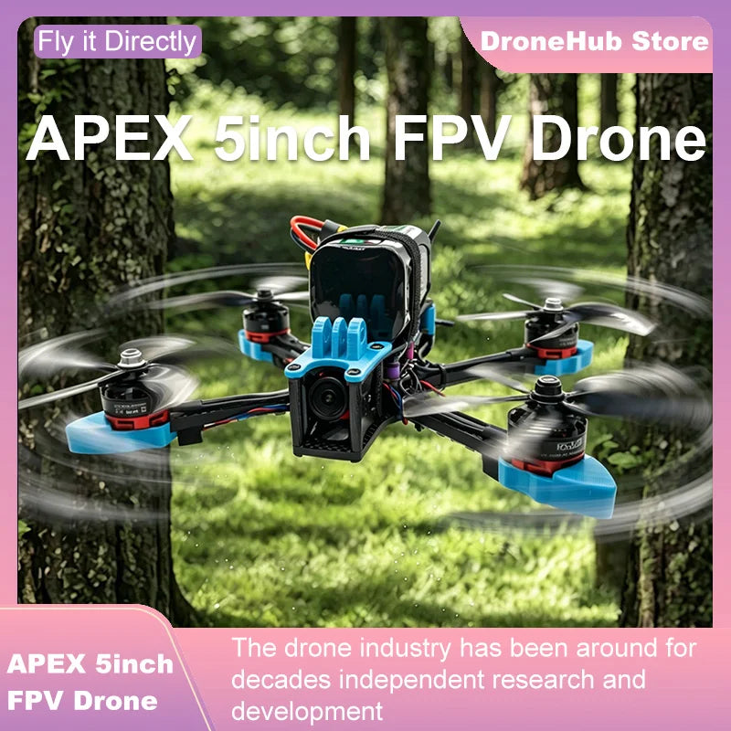 APEX 5″ FPV Drone Frame Kit – هيكل درون سباق من ألياف الكربون