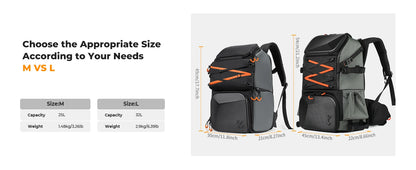 حقيبة كاميرا K&F Concept 25L Pro – احترافية ومقاومة للماء