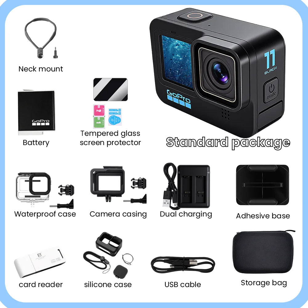 كاميرا GoPro HERO 11 Black – كاميرا رياضية احترافية