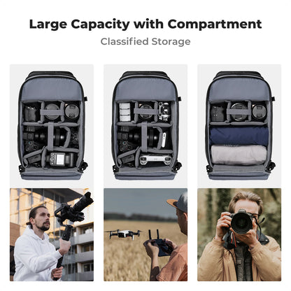 حقيبة كاميرا K&F Concept 25L Pro – احترافية ومقاومة للماء
