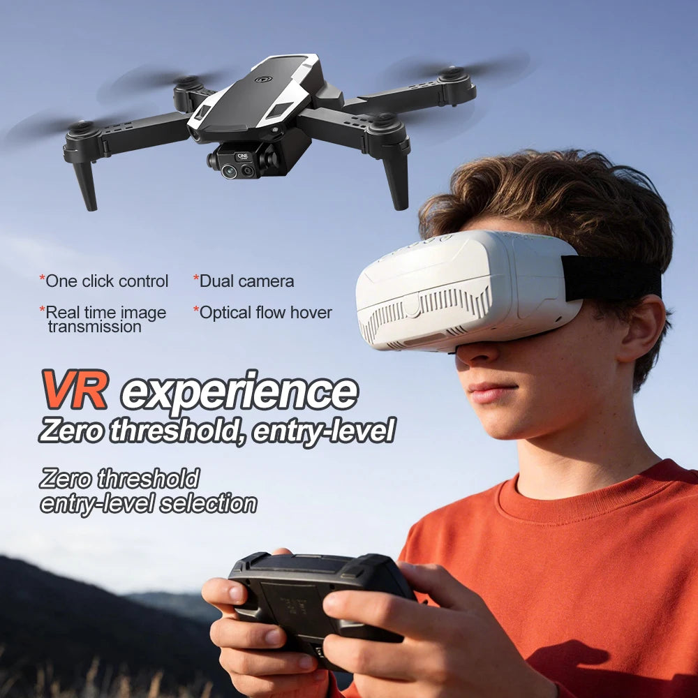 درون M1 قابل للطي بكاميرا HD ونظارة VR لتجربة تصوير وطيران ممتعة ومختلفة.