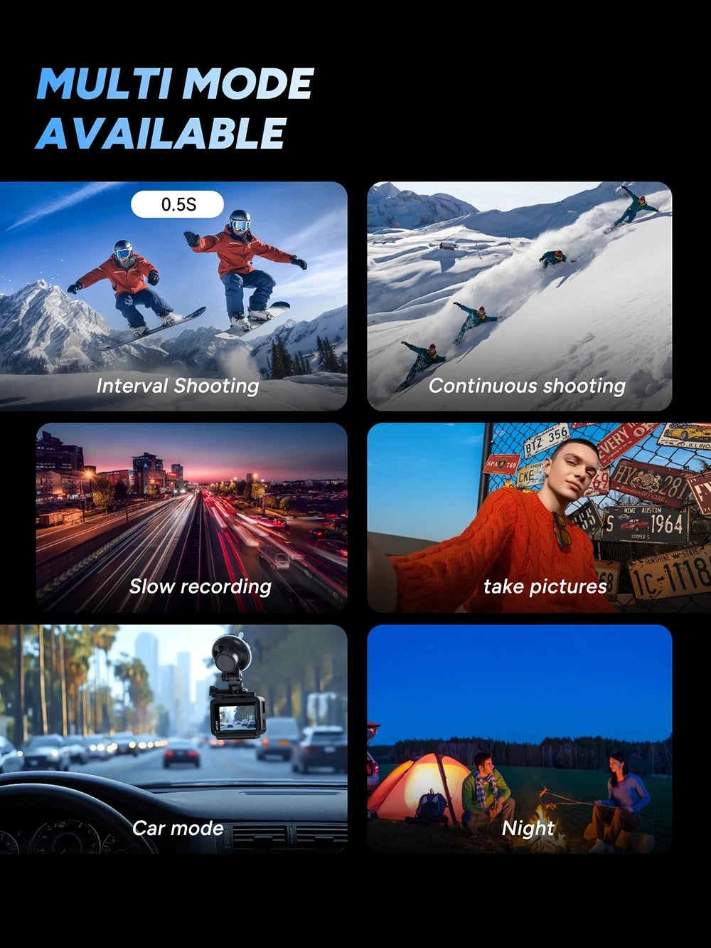 SJCAM SJ4000 Dual-Screen – كاميرا رياضية 4K بشاشتين