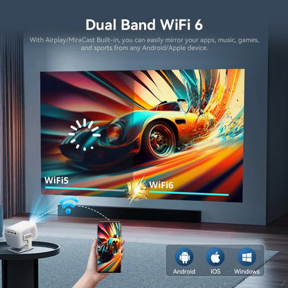 بروجكتور DITONG X3 Plus بدقة Full HD 1080P – عرض منزلي ذكي