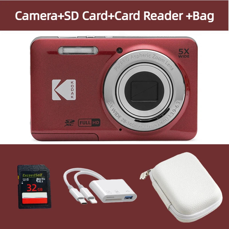 KODAK PIXPRO FZ55-RD – كاميرا رقمية 16MP