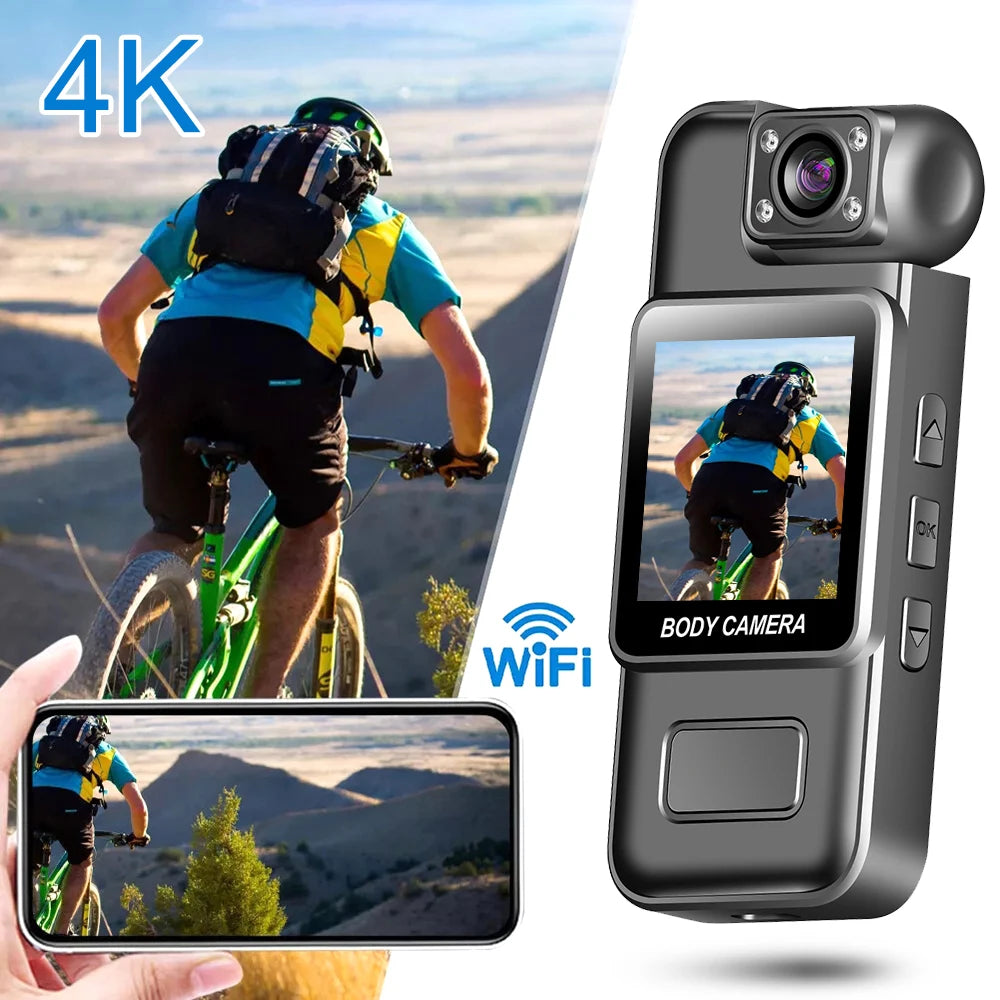 كاميرا Mini Wi-Fi 4K/2K/1080P – كاميرا جسم محمولة