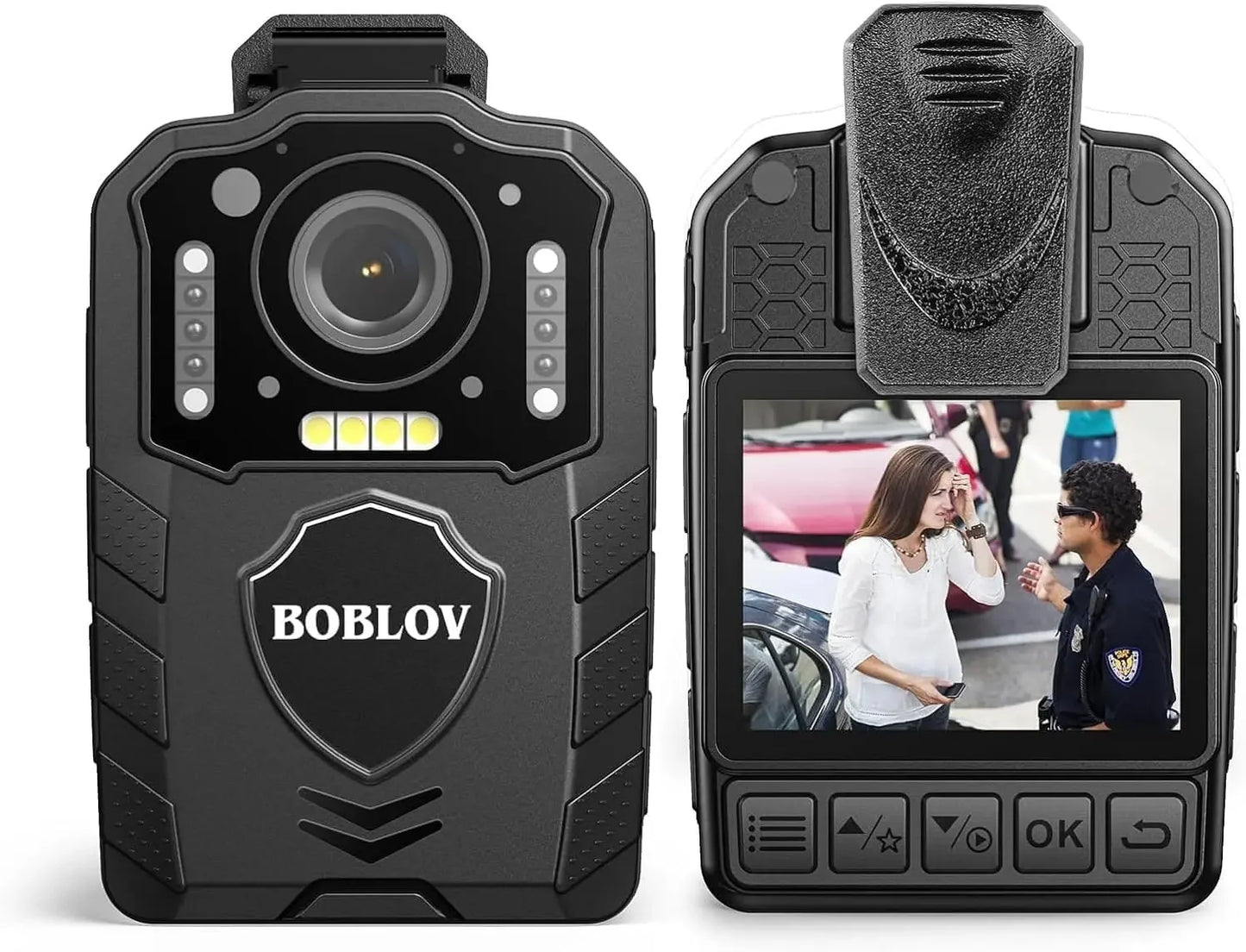 BOBLOV KJ25 – كاميرا جسم 1080P ببطارية 3000mAh