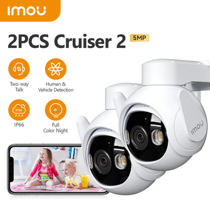 كاميرا مراقبة خارجية IMOU Cruiser 2 بدقة 5 ميجابكسل Wi-Fi