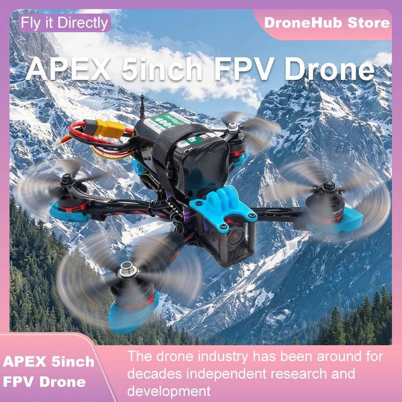 APEX 5″ FPV Drone Frame Kit – هيكل درون سباق من ألياف الكربون
