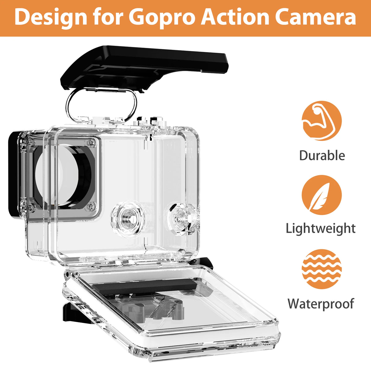 غطاء حماية GoPro مقاوم للماء حتى 60 متر