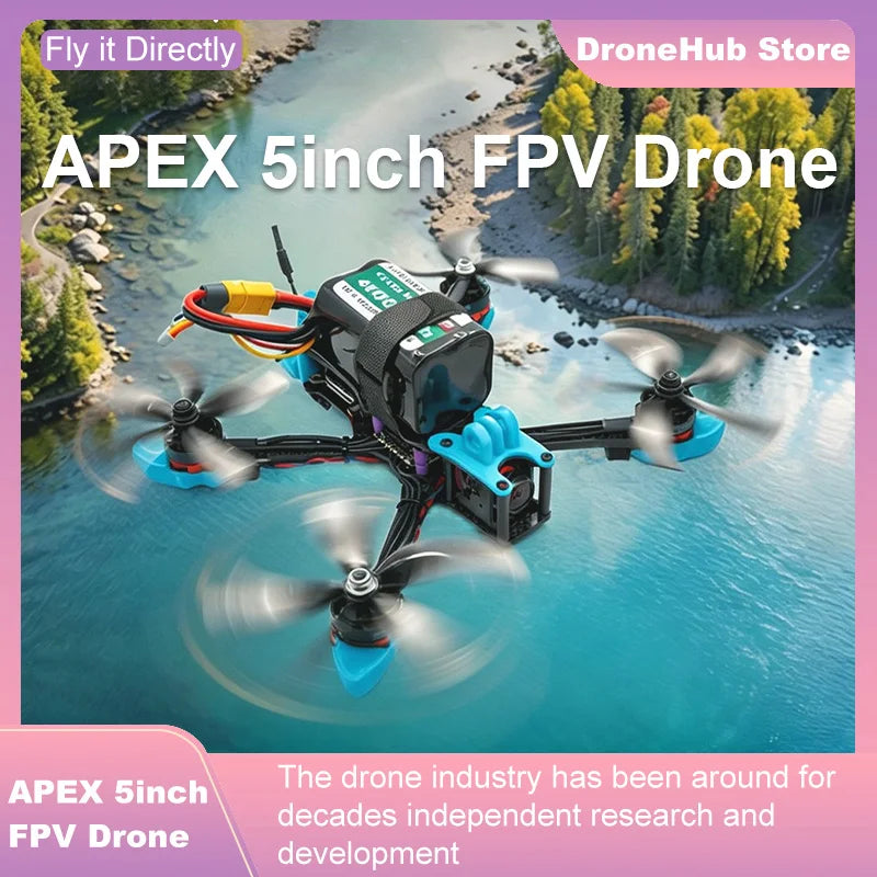 APEX 5″ FPV Drone Frame Kit – هيكل درون سباق من ألياف الكربون