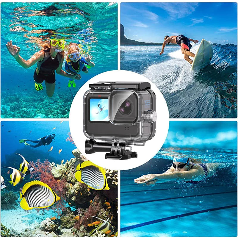 غطاء حماية مقاوم للماء حتى عمق 60 متر لكاميرا GoPro مناسب لـ