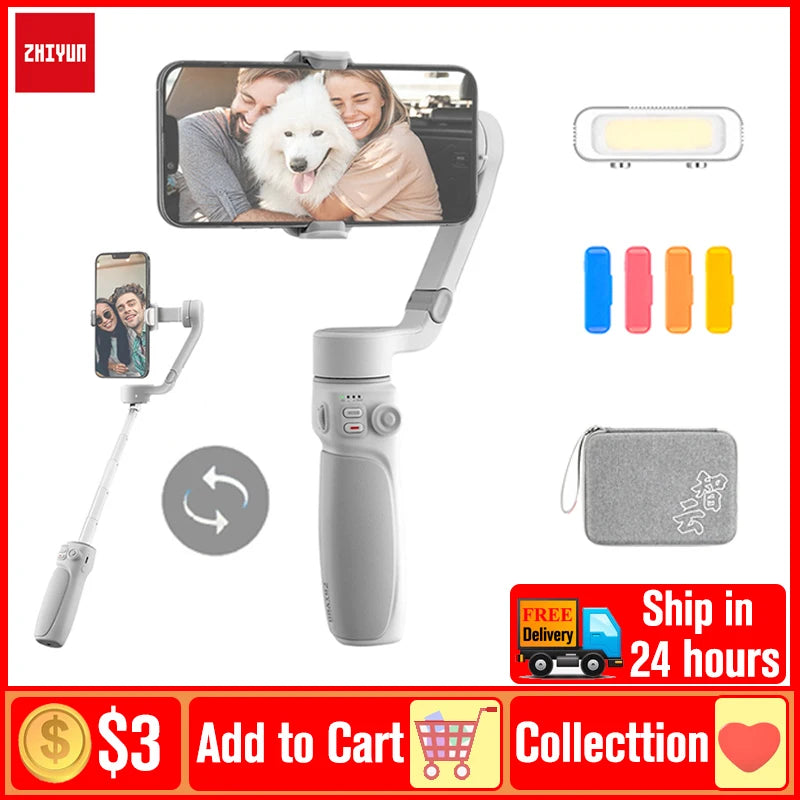 Zhiyun Smooth Q4 – جيمبال 3 محاور للهواتف الذكية