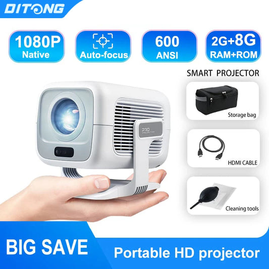 بروجكتور DITONG X3 Plus  عرض بدقة Full HD 1080P